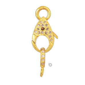 Pave Diamond Lobster Clasp, (DC-05)