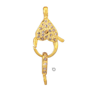 Pave Diamond Lobster Clasp, (DC-07)