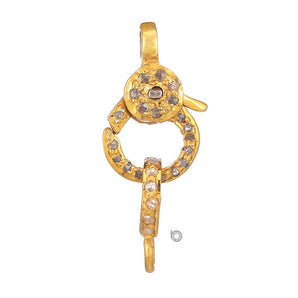 Pave Diamond Lobster Clasp, (DC-110)