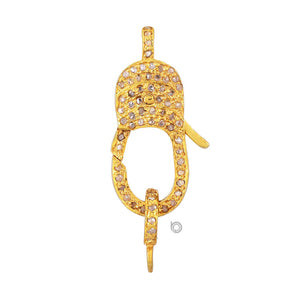 Pave Diamond Lobster Clasp, (DC-13)