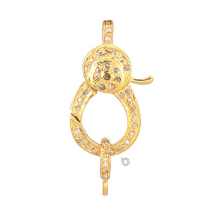 Pave Diamond Lobster Clasp, (DC-14)
