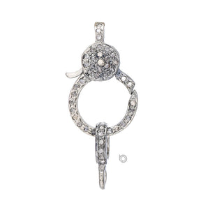 Pave Diamond Lobster Clasp, (DC-17)