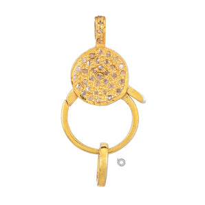 Pave Diamond Lobster Clasp,(DC-055)