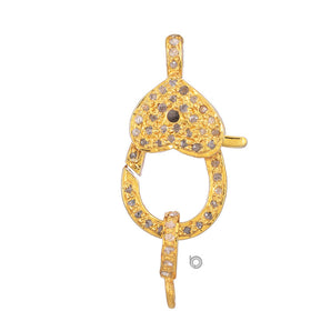 Pave Diamond lobster Clasp, (DC-90)