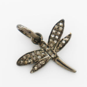 Pave Diamond Bee Charm, (DCH-22) - Beadspoint