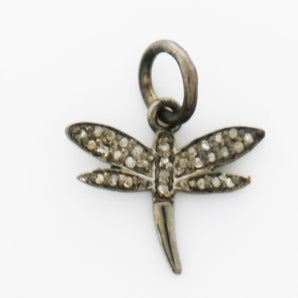 Pave Diamond Bee Charm, (DCH-22) - Beadspoint