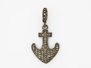 Pave Diamond Anchor Charm, (DCH-45) - Beadspoint