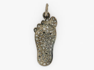 Pave Diamond Foot Charm, (DCH-51) - Beadspoint