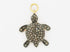 Pave Diamond Turtle Charm, (DCH-61)