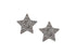Pave Diamond Star Stud Earrings, (DER-024)