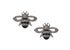 Pave Diamond Bumble Bee Stud Earrings, (DER-025)