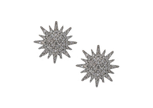 Pave Diamond Star Dust Earrings, (DER-027)