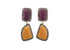 Pave Diamond Ruby and Saphire Fancy Drop Earrings, (DER-094)