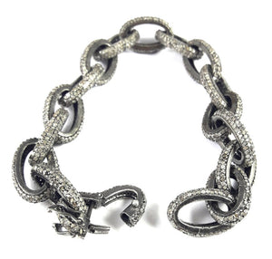 Pave Diamond Link Bracelet, (DJB-900) - Beadspoint