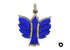 Pave Diamond Lapis Bird Pendant, (DLP-7034)
