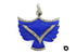 Pave Diamond Lapis Eagle Pendant, (DLP-7035)