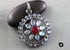 Pave Diamond Chakra w/ Ruby Rainbow Moonstone, (DP-1837)