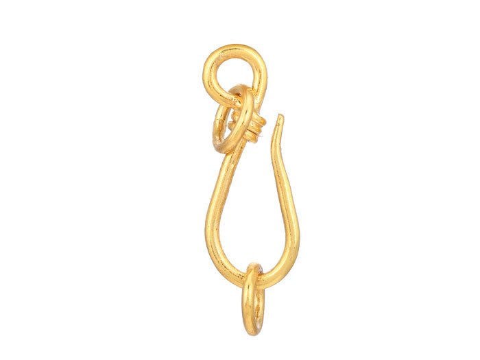 Smooth S Hook Clasp in Sterling Silver or Vermeil