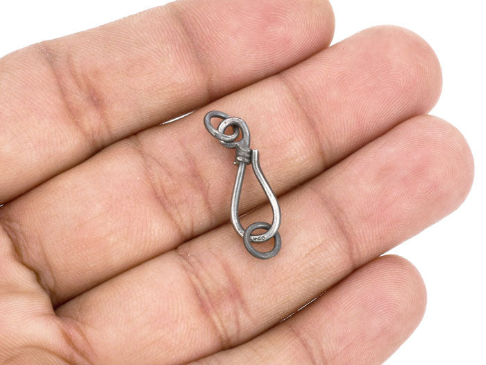 Smooth S Hook Clasp in Sterling Silver or Vermeil | GemsRainbowCo