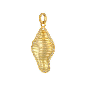 Pave Diamond Conch Shell Pendant, (DPL-2485)