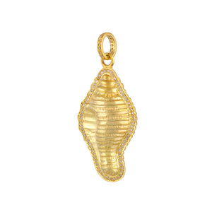 Pave Diamond Conch Shell Pendant, (DPL-2485)