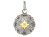 Pave Diamond North Star Medallion Pendant, (DPM-1258)