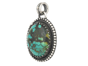 Sterling Silver Turquoise Artisan Pendant, (SP-5692)