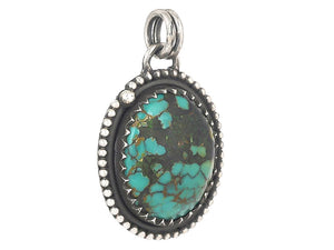 Sterling Silver Turquoise Artisan Pendant, (SP-5692)