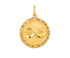 14k Solid Gold & Pave Diamond Infinity Circle Pendant, (14K-DP-008)