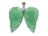 Sterling Silver Green Strawberry Large Butterfly Pendant, (SP-5699)