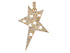 14K Solid Gold Pave Diamond Star W/Pendant, (14K-DP-014)