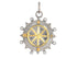 Pave Diamond Compass Pendant (DPM-1256)