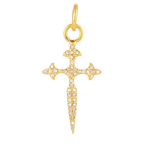 Pave Diamond Dagger Pendant (DPM-1255)