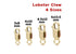 14k Gold Filled Lobster Claw, 4 Sizes, (GF-465)