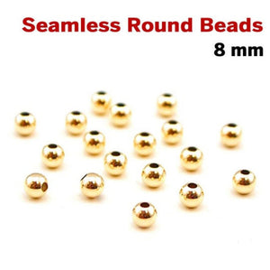 14K Rose Gold Filled 2 mm Round Beads Seamless (RG-550-8)