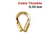 14k Gold Filled Cable Thimble, (GF-755)