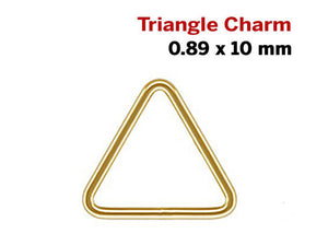 14k Gold Filled Wire Triangle Charm, 0.89 x 10 mm, (GF-778)