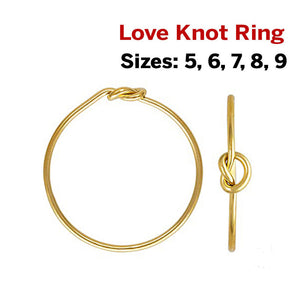 14k Gold Filled Love Knot Ring, (GF-799)