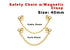 14K Gold Filled Safety Chain With Magnetic Clasp, (GF-824)