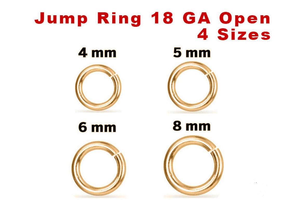 10pcs 2/3/4/5/6mm 14K gold filled closed jump rings 14K gold