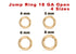 14k Gold Filled Jump Ring 18 GA Open, 4 Sizes, (GF-JR18-O)