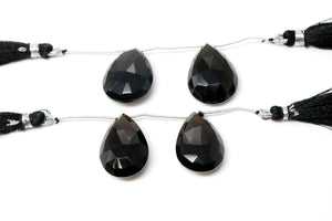 Natural Smokey Topaz Faceted Large Pear Drops, 23x30 mm, Rich Color, (STZ-PR-23x30)(510)