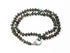 Labradorite Smooth Roundel Silk Hand Knotted Necklace w/ Pave Diamond Clasp , (DCHN-30)
