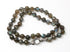 Labradorite Faceted 8 mm Round, Silk Hand Knotted w/ Pave Diamond Clasp, (DCHN-29)