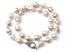 Baroque Pearl Silk Hand Knotted Necklace w/ Pave Diamond Clasp , (DCHN-24)