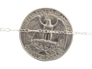 Sterling Silver Peanut Chain, 5x1.5 mm, (SS-099)