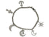 Pave Diamond Life Symbols Charms Bracelet, (DBG-61)
