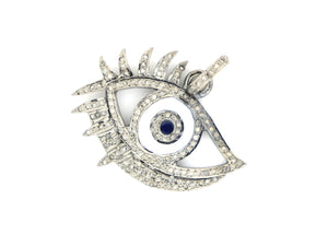 Pave Diamonds Enamel Evil Eye Pendant, (DPL-2345) - Beadspoint