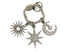 Pave Diamonds Carabiner Charm Pendant w/ Chain Ring, (DPL-2340)