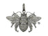Pave Diamond Bumble Bee Pendant, (DP-2114)